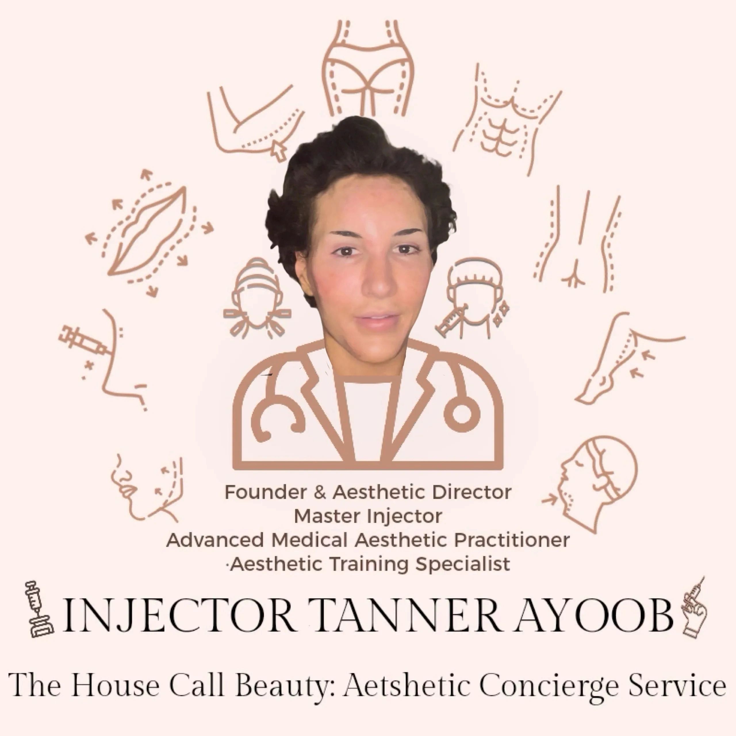 Tanner Ayoob, founder of The House Call Beauty